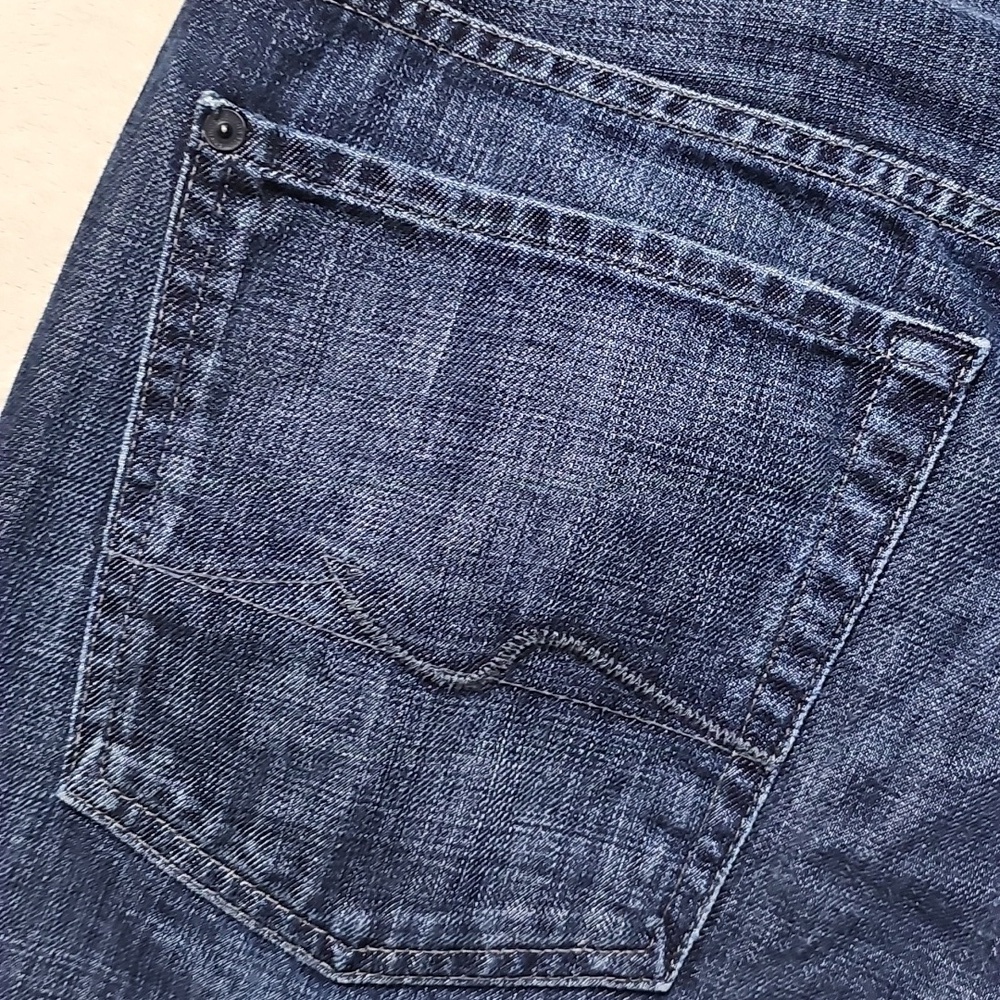 7 For All Mankind Austyn Jeans Mens 36x33 Relaxed Straight Medium Wash - Picture 5 of 5